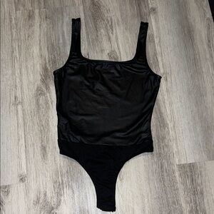 Just Polly Pleather Bodysuit